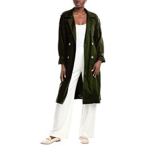 Anna Kay Womens  Venda Trench Coat, Green